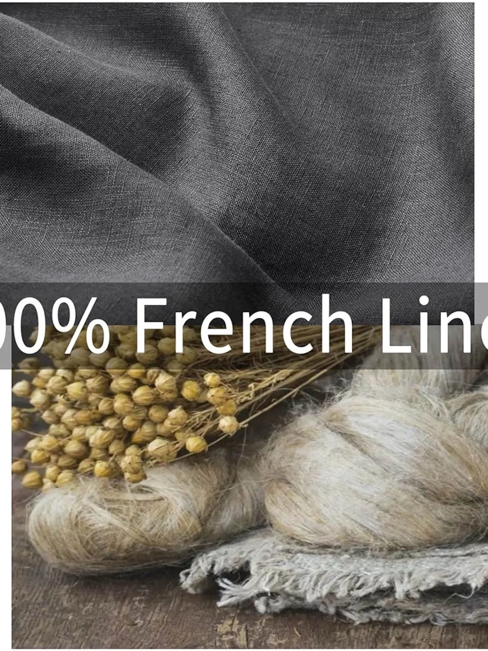 ATLINIA 100% Linen Pillowcases 2, Standard 20